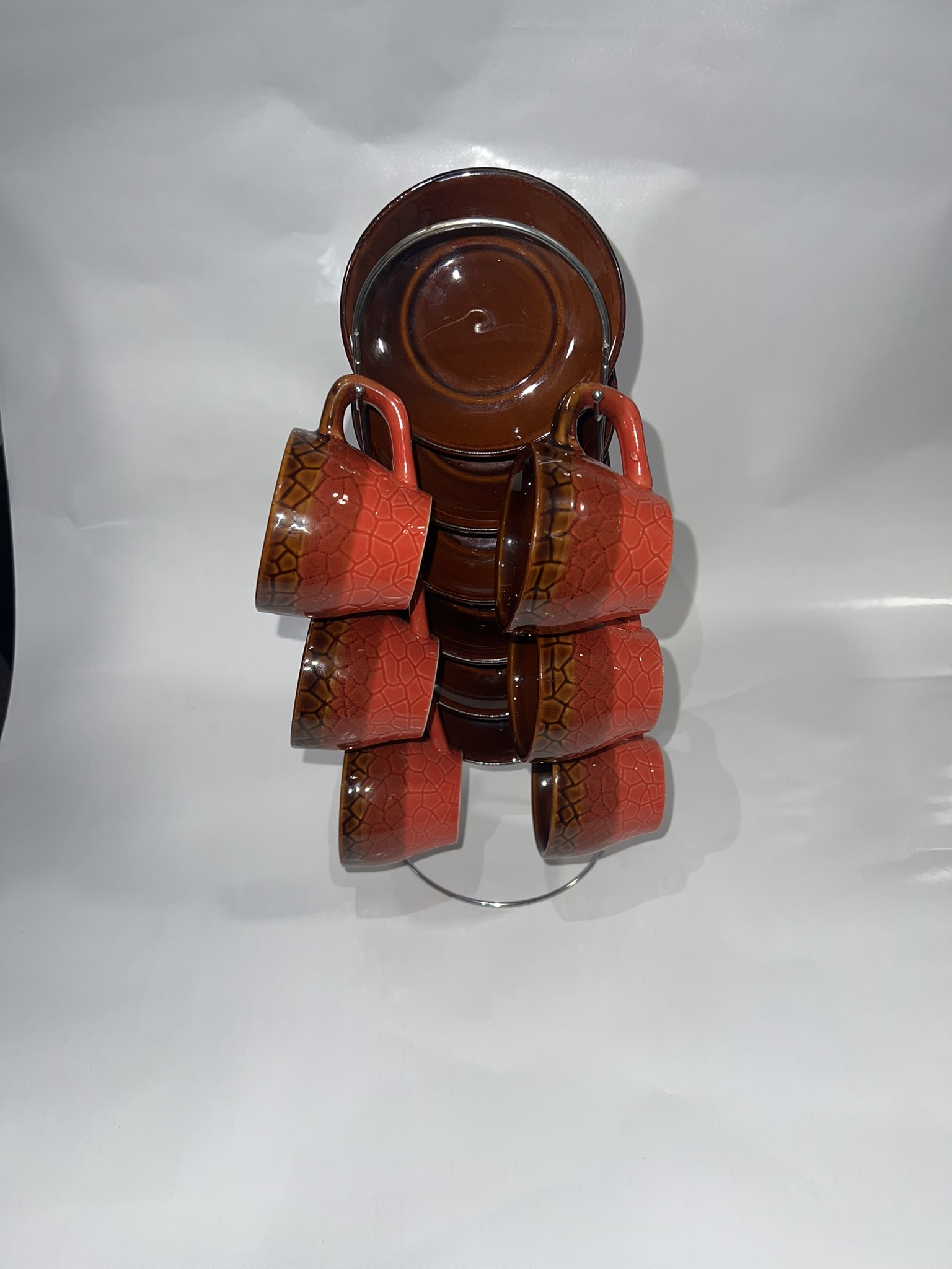 Juego de tacitas de cafe expresso con soporte