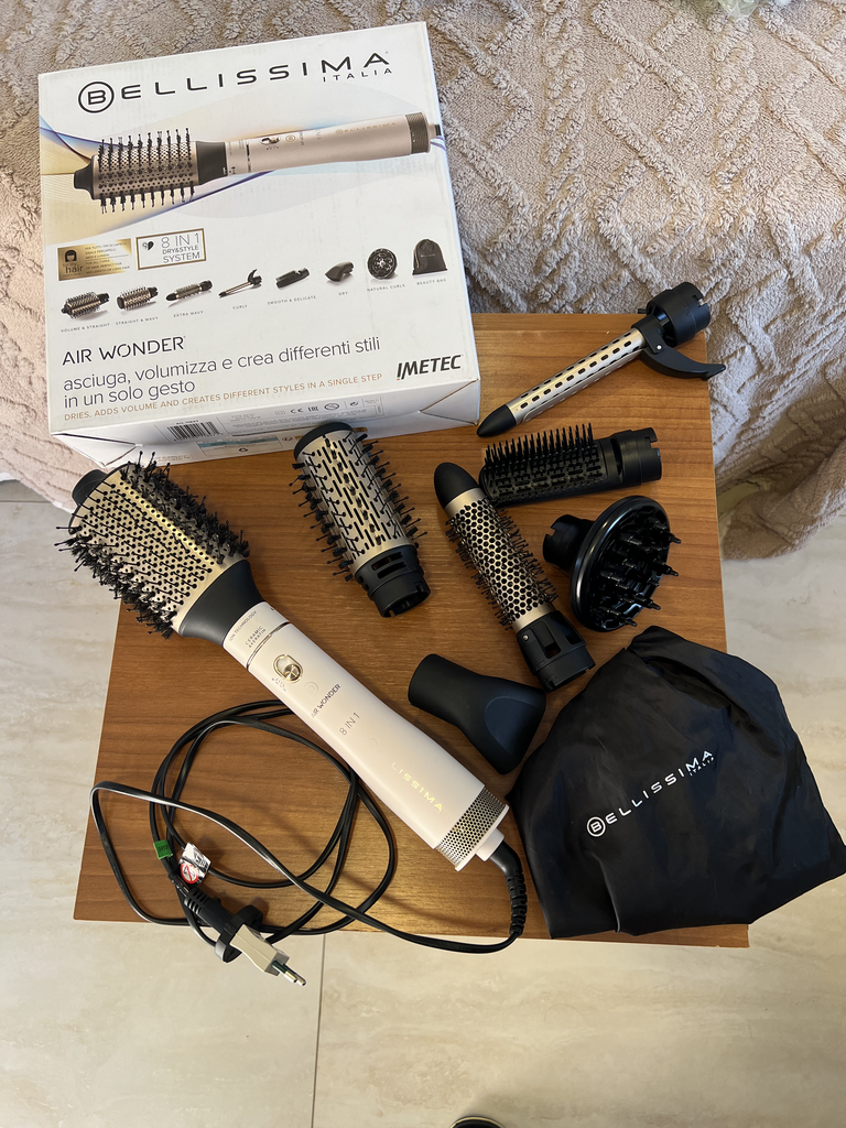 Moldeador de aire caliente con 8 Accesorios - BELLISIMA - AIR WONDER